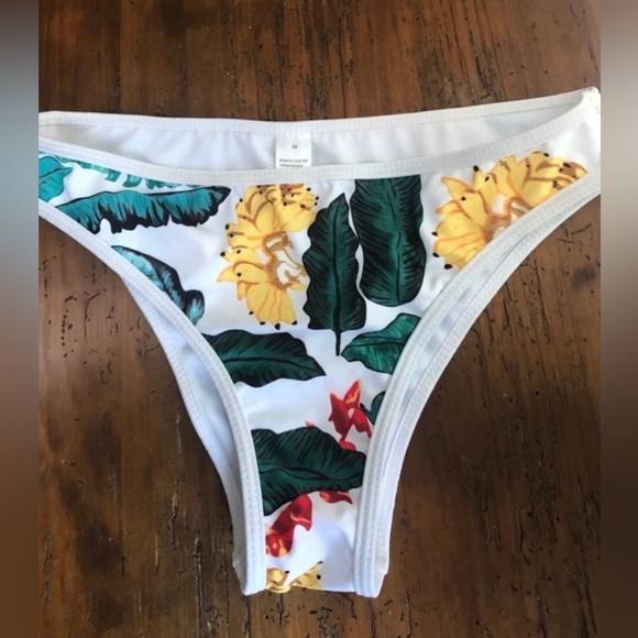 Tropical matching two piece bikini swimsuit set. Padded & zipper top NWOT⚡️SALE - Picture 11 of 12